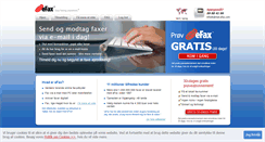 Desktop Screenshot of dk.efax.com