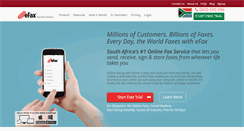 Desktop Screenshot of efax.co.za
