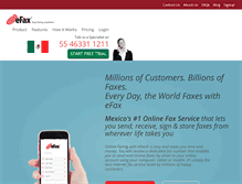 Tablet Screenshot of efax.com.mx