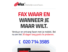 Tablet Screenshot of efax.nl