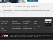 Tablet Screenshot of efax.com